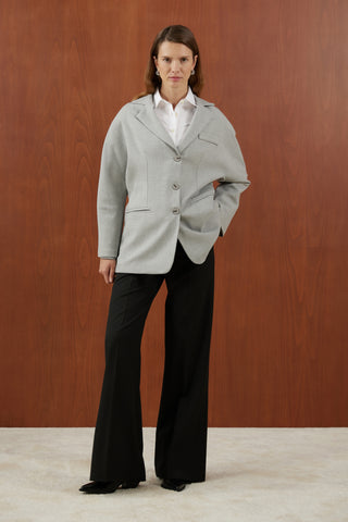 Açık Gri Viskon Ceket