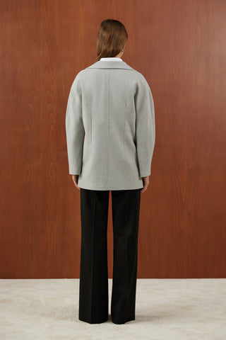 Açık Gri Viskon Ceket