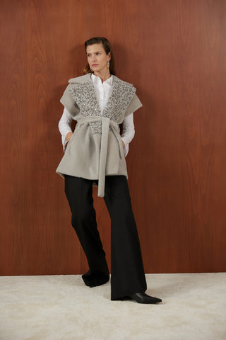 Vizon Nakış Detaylı Gold Fox Yelek