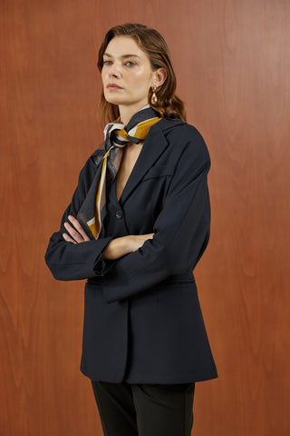 Lacivert Viskon Ceket