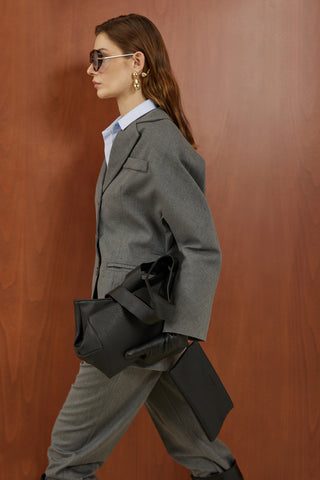 Koyu Gri Viskon Ceket