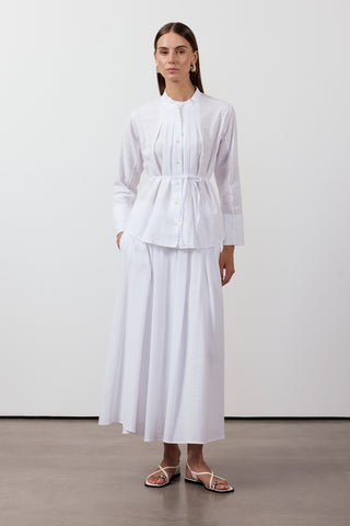 Pile Detaylı İkili Takım - Beyaz