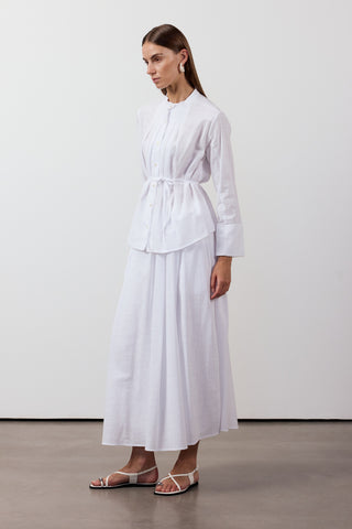 Pile Detaylı İkili Takım - Beyaz