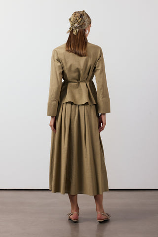 Pile Detaylı İkili Takım - Haki