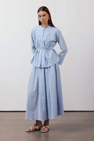 Pile Detaylı İkili Takım - Mavi