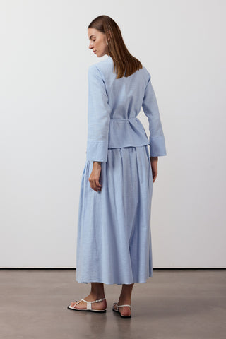 Pile Detaylı İkili Takım - Mavi