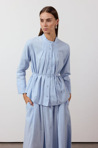 Pile Detaylı İkili Takım - Mavi