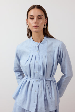 Pile Detaylı İkili Takım - Mavi