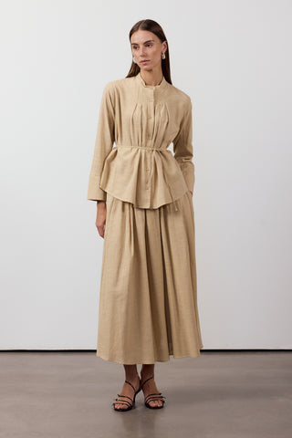 Pile Detaylı İkili Takım - Camel