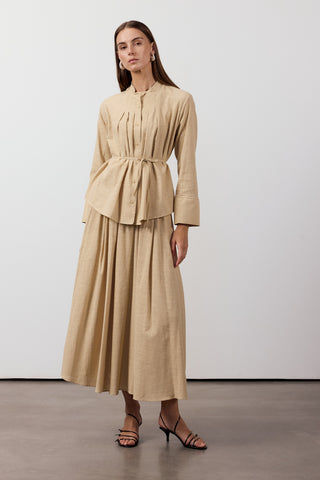 Pile Detaylı İkili Takım - Camel