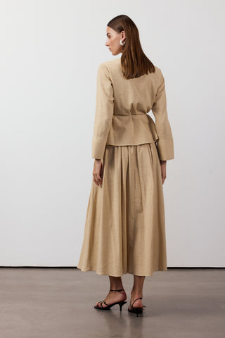 Pile Detaylı İkili Takım - Camel