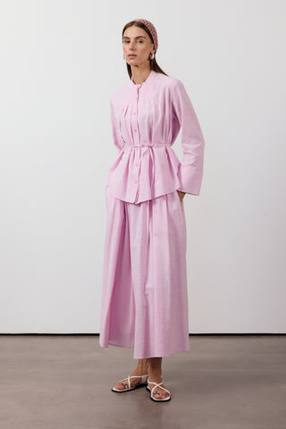 Pile Detaylı İkili Takım - Pembe