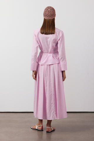 Pile Detaylı İkili Takım - Pembe