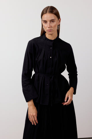 Pile Detaylı İkili Takım - Siyah