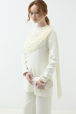 Püskül İp detaylı Pantolonlu Takım Butter