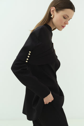 Bolerolu Ceket Pantolon Takım Siyah