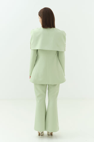 Bolerolu Ceket Pantolon Takım Yeşil