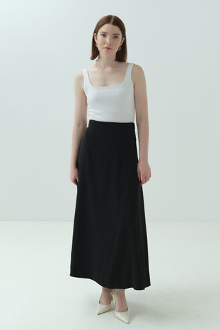 Parçalı Etek Siyah