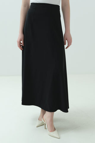 Parçalı Etek Siyah