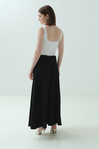 Parçalı Etek Siyah