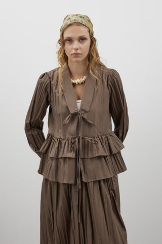 Vizon Kırışık Fırfırlı İkili Takım