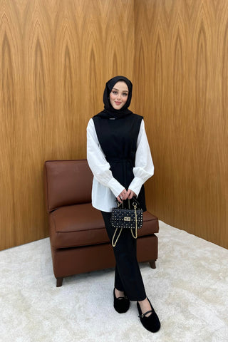 Siyah Asimetrik Takım